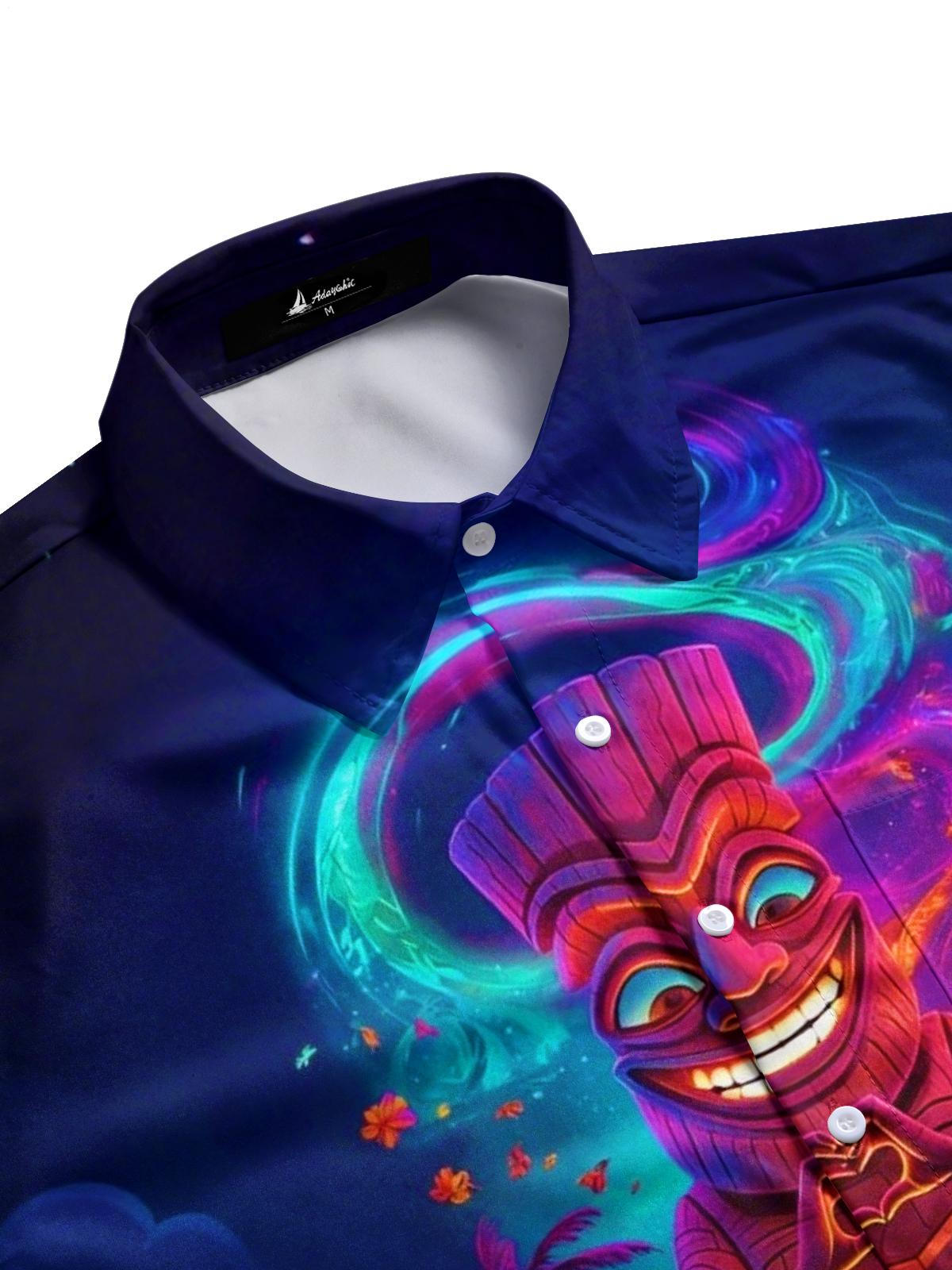 men's tropical shirt side view