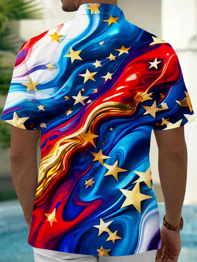 men's tye dye shirt back view