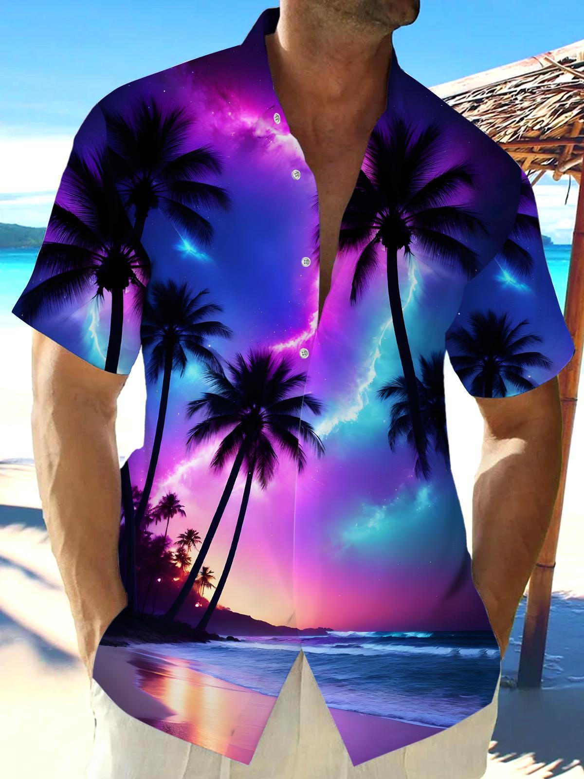 Hawaiian Men's Pocket Short Sleeve Shirts