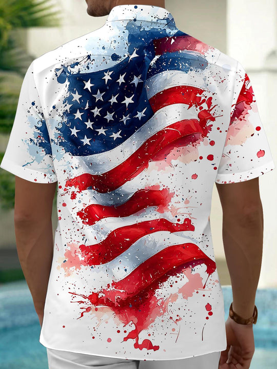 men's pocket shirt back view