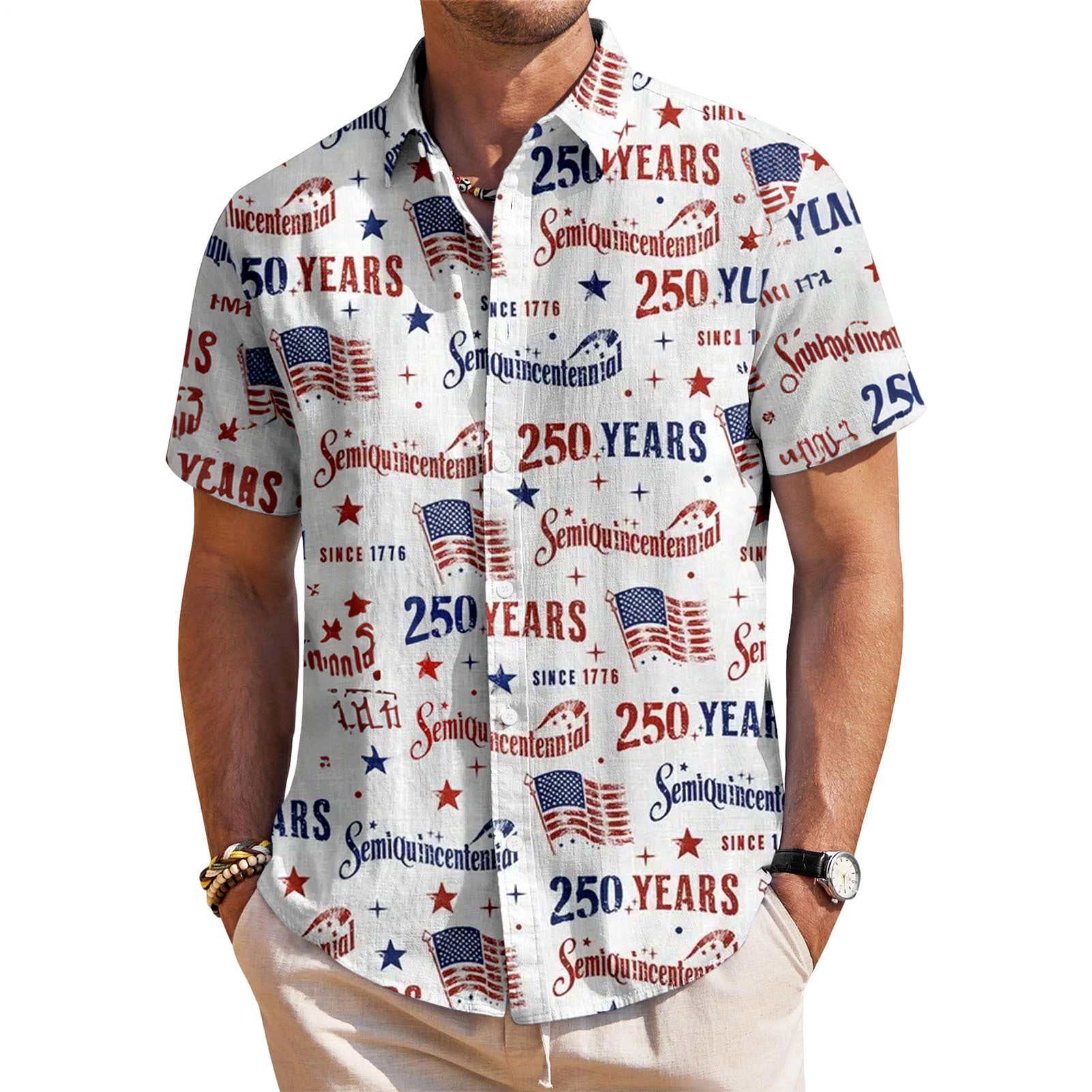 men's casual shirt Independence Day view 30