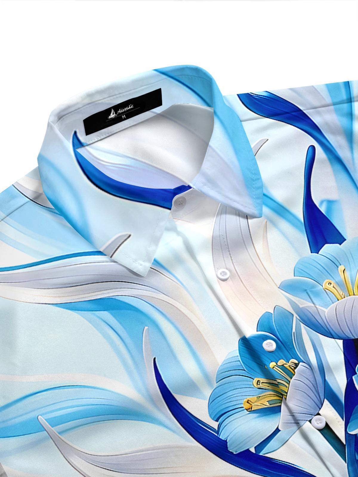 men's botanical shirt side view