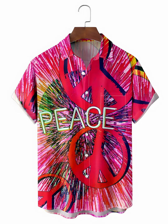men's tie dye shirt front view