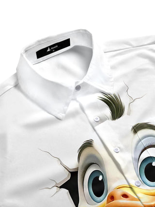 men's short sleeve shirt side view