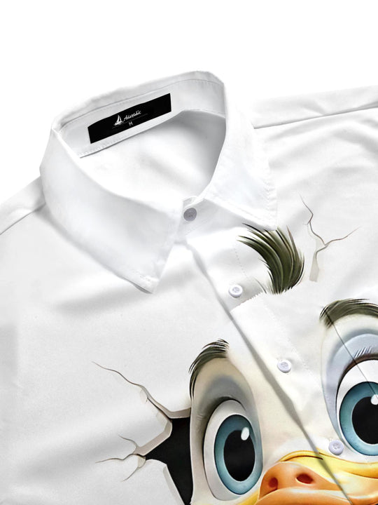 men's short sleeve shirt side view