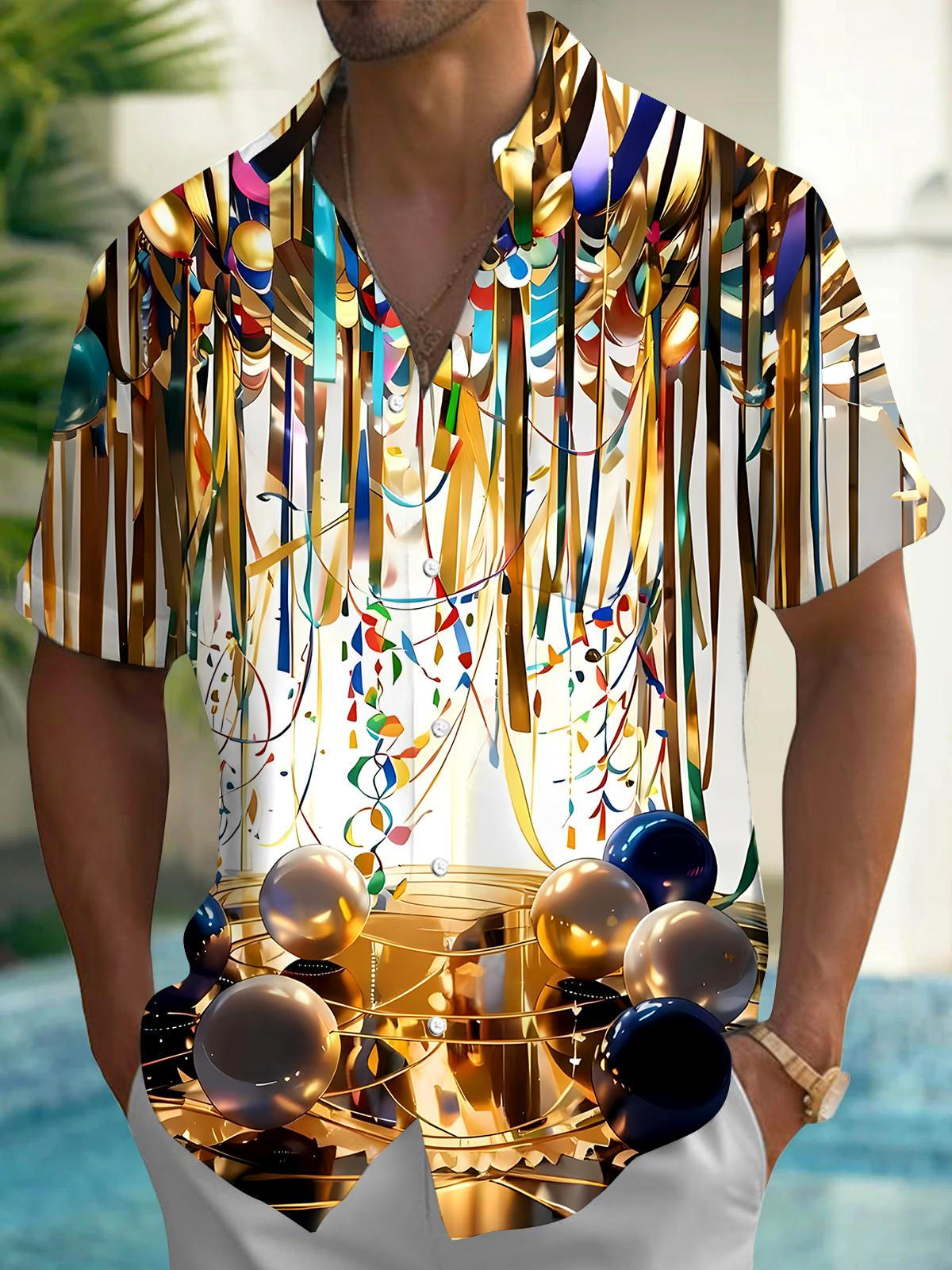 Balloon Men's Pocket Short Sleeve Shirts