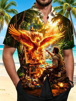 men's shirt front view