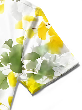 men's Hawaiian shirt close-up short sleeve