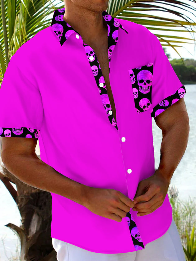 men's patterned sweater shirt front view
