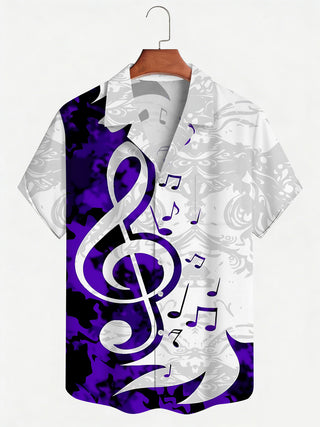 men's Cuban collar shirt front view