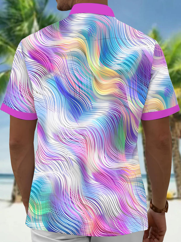 men's ombre effect shirt back view