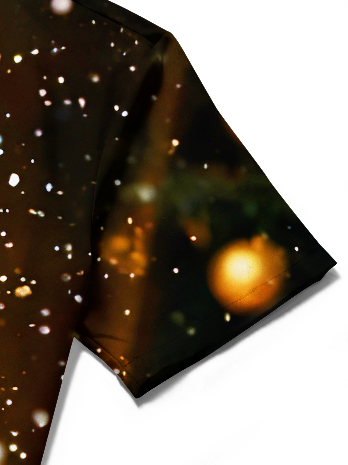 Fun Festive New Year Christmas Tree Decorations Wine Bottle Men's Pocket Short Sleeve Shirts