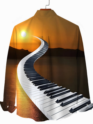 men's band shirt back view