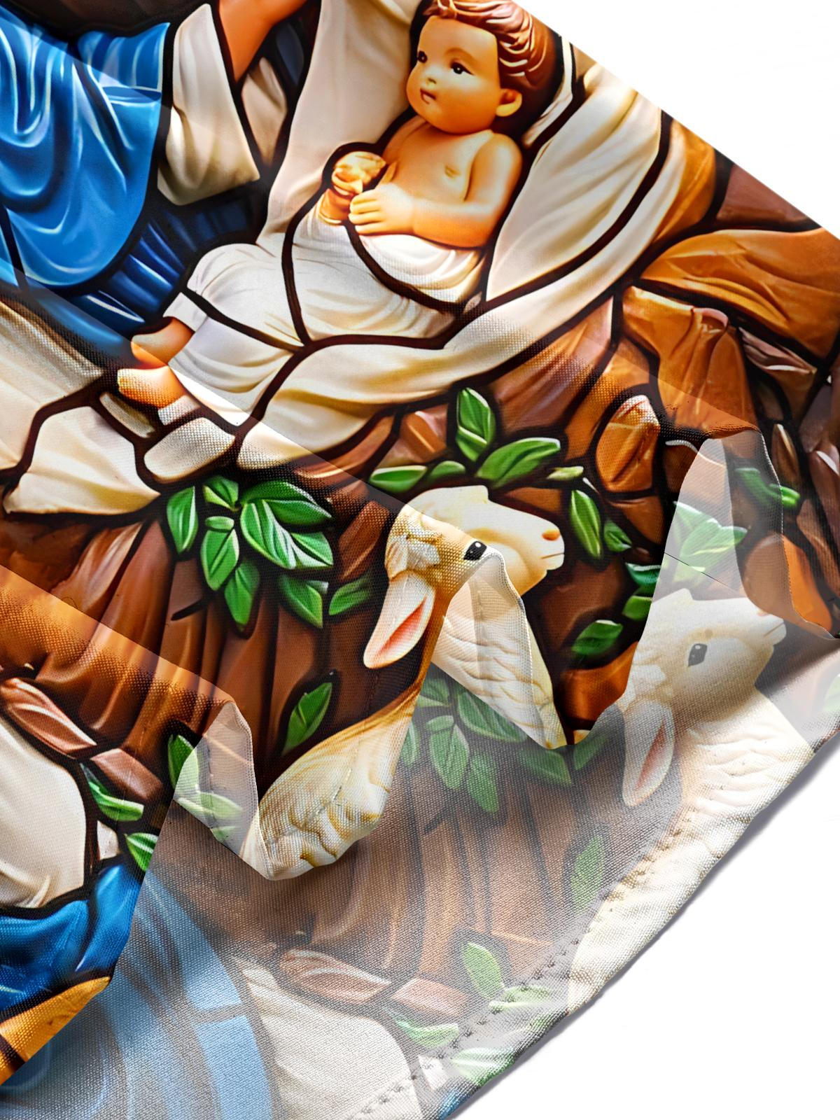 Jesus Art Print Men's Pocket Short Sleeve Shirts