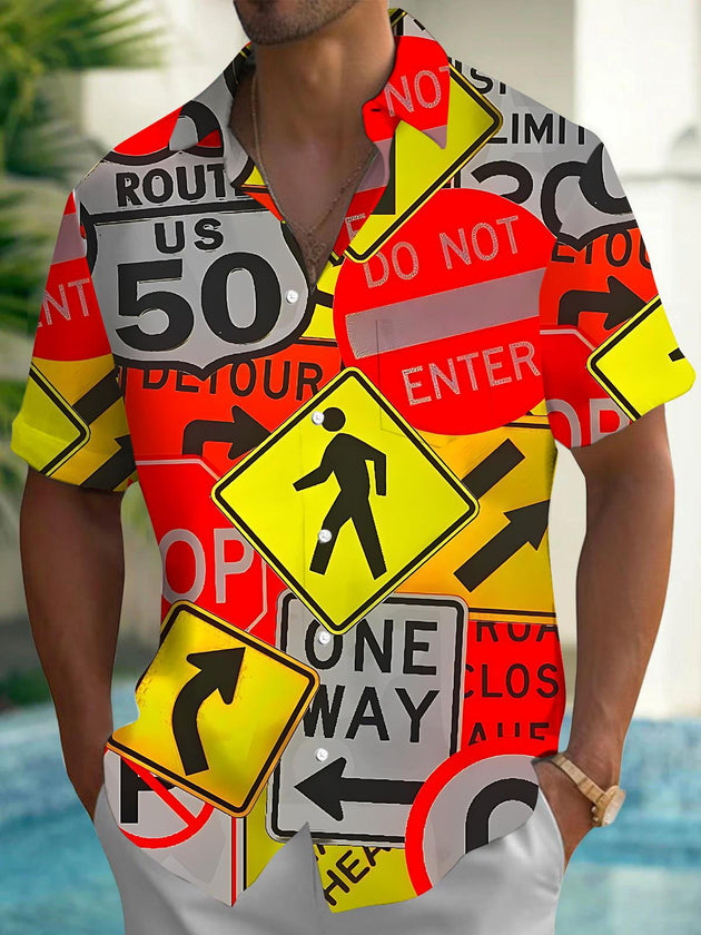 men's shirt front view