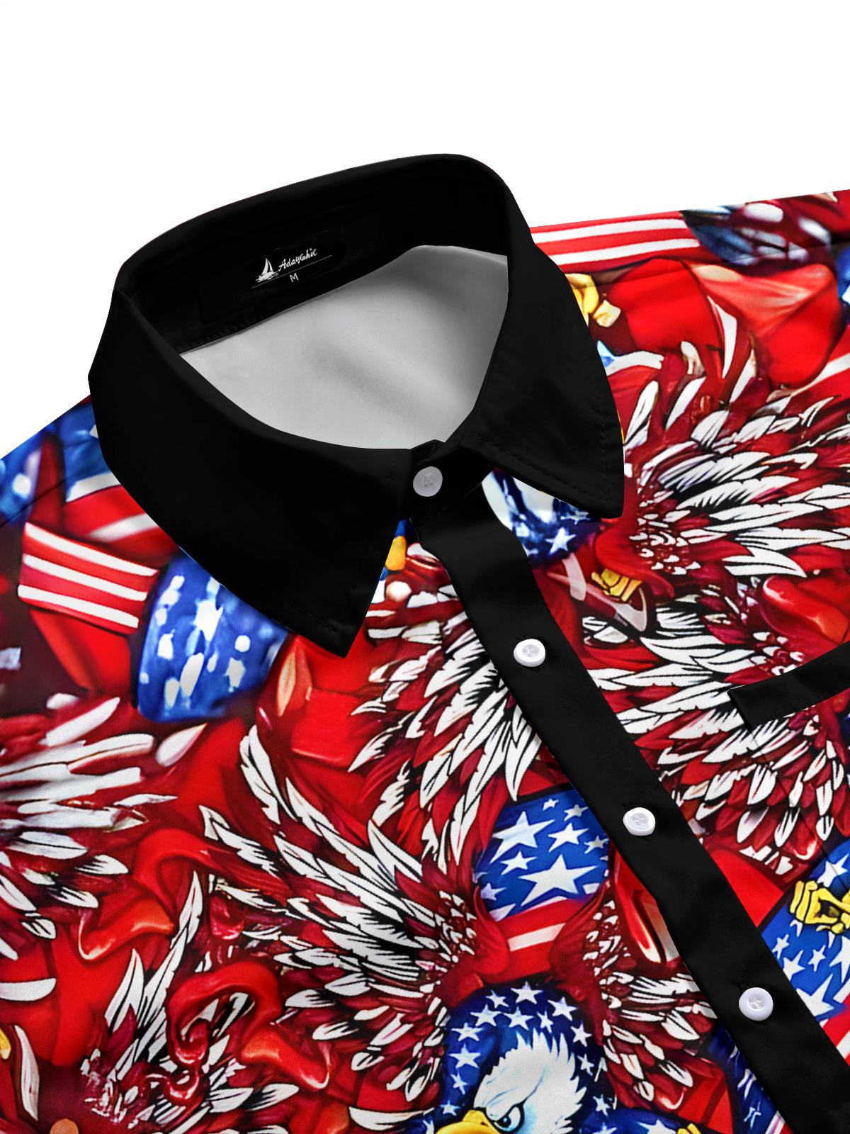 men's American eagle shirt side view