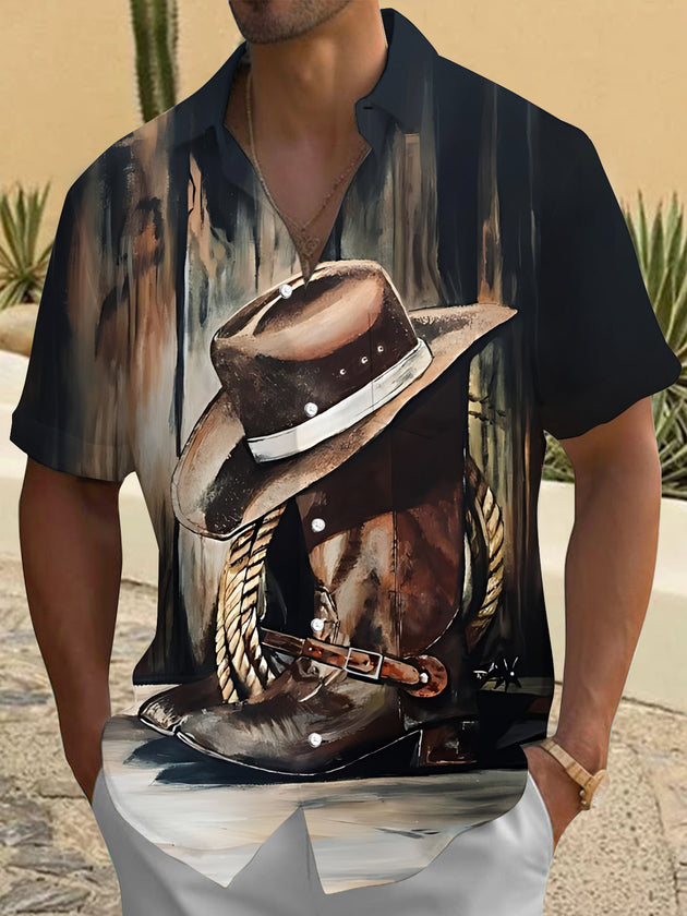 men's shirt front view