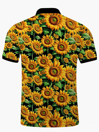 men's flower print shirt back view