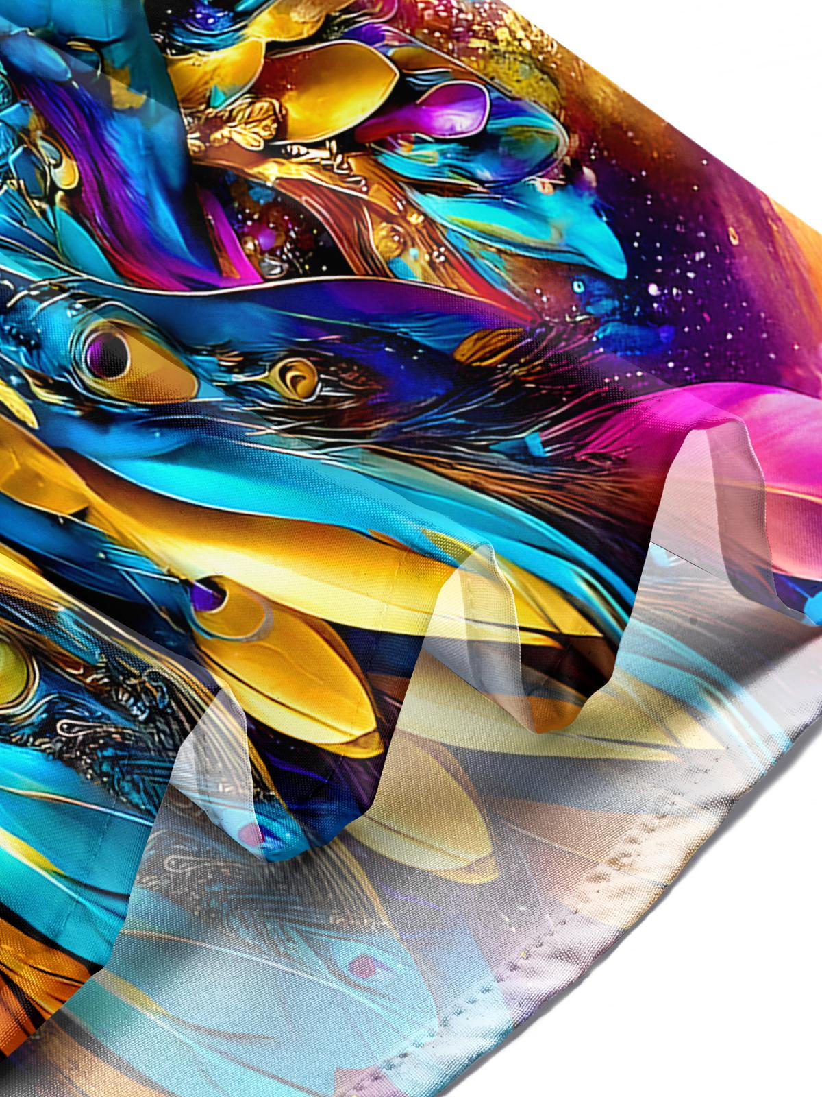 Peacock Men's Pocket Short Sleeve Shirts