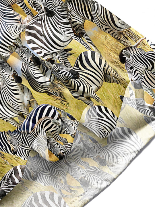men's zebra print shirt summer vacation