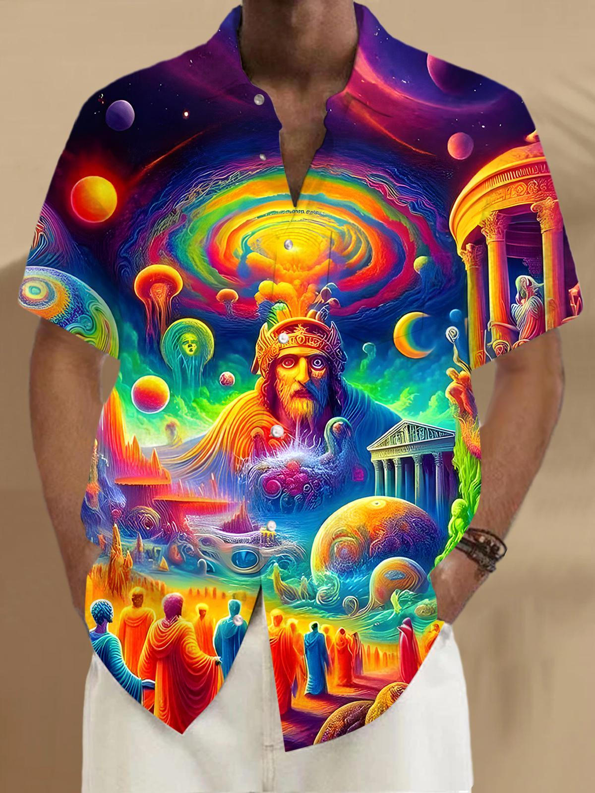 Religion Men's Pocket Short Sleeve Shirts