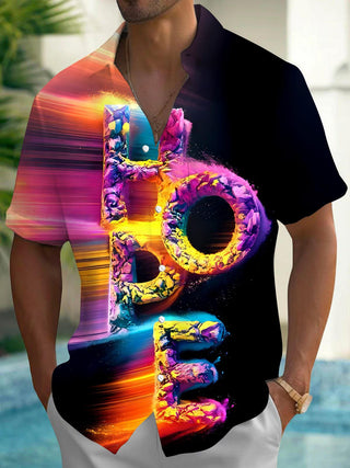 men's tie dye shirt front view