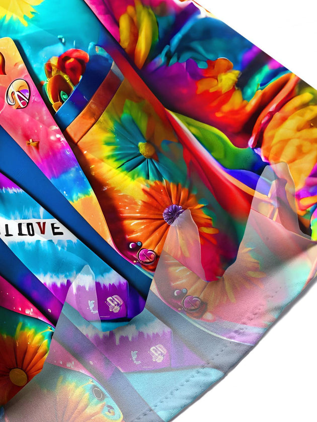 Hawaiian Hippie Old Man Floral Men's Pocket Short Sleeve Shirts