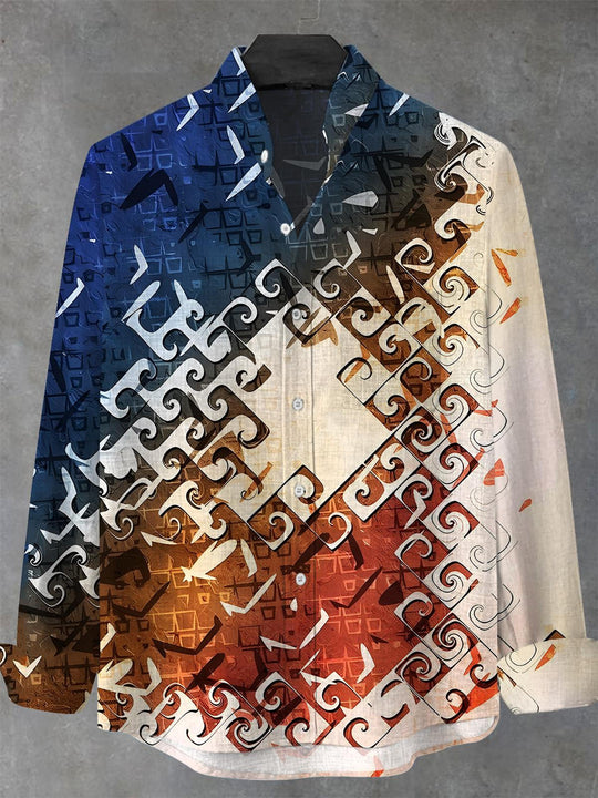 men's vintage style shirt front view