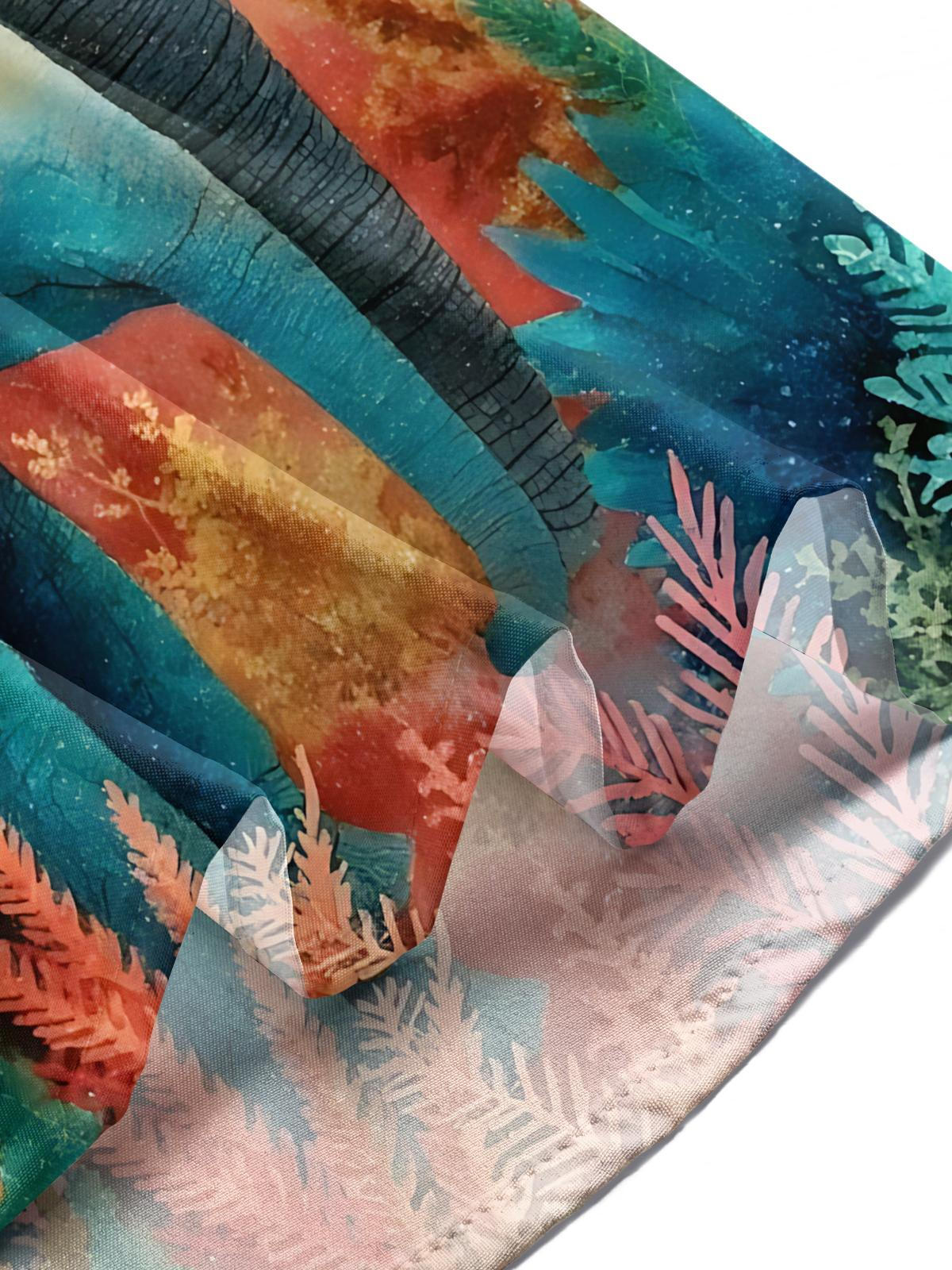 Elephant Print Men's Pocket Short Sleeve Shirts