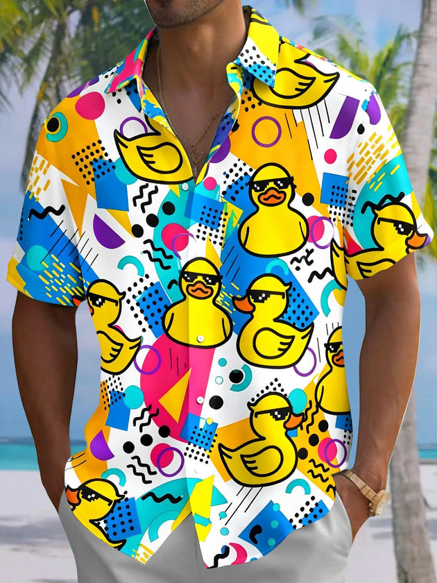 Duck Men's Pocket Short Sleeve Shirts