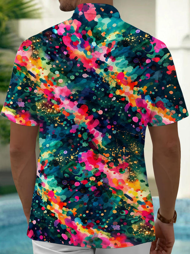 men's aloha shirt back view