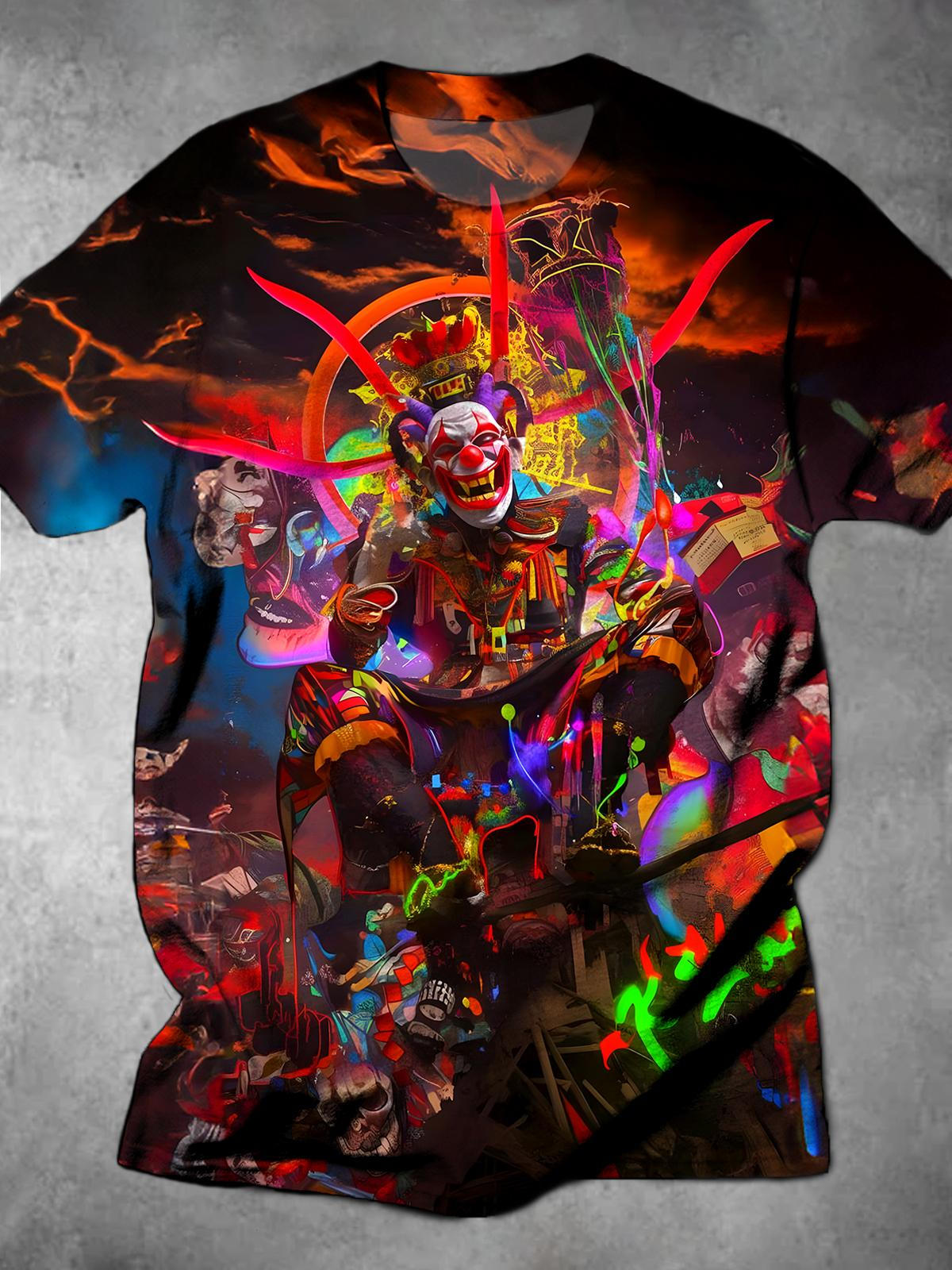 Joker Round Neck Short Sleeve Men's T-shirt