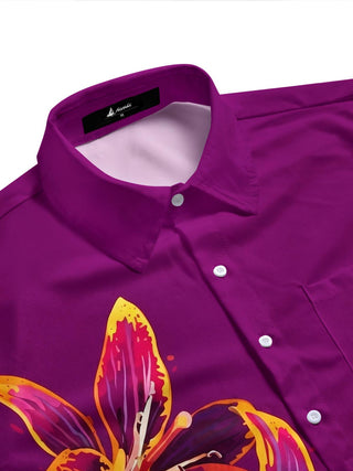 men's botanical shirt side view