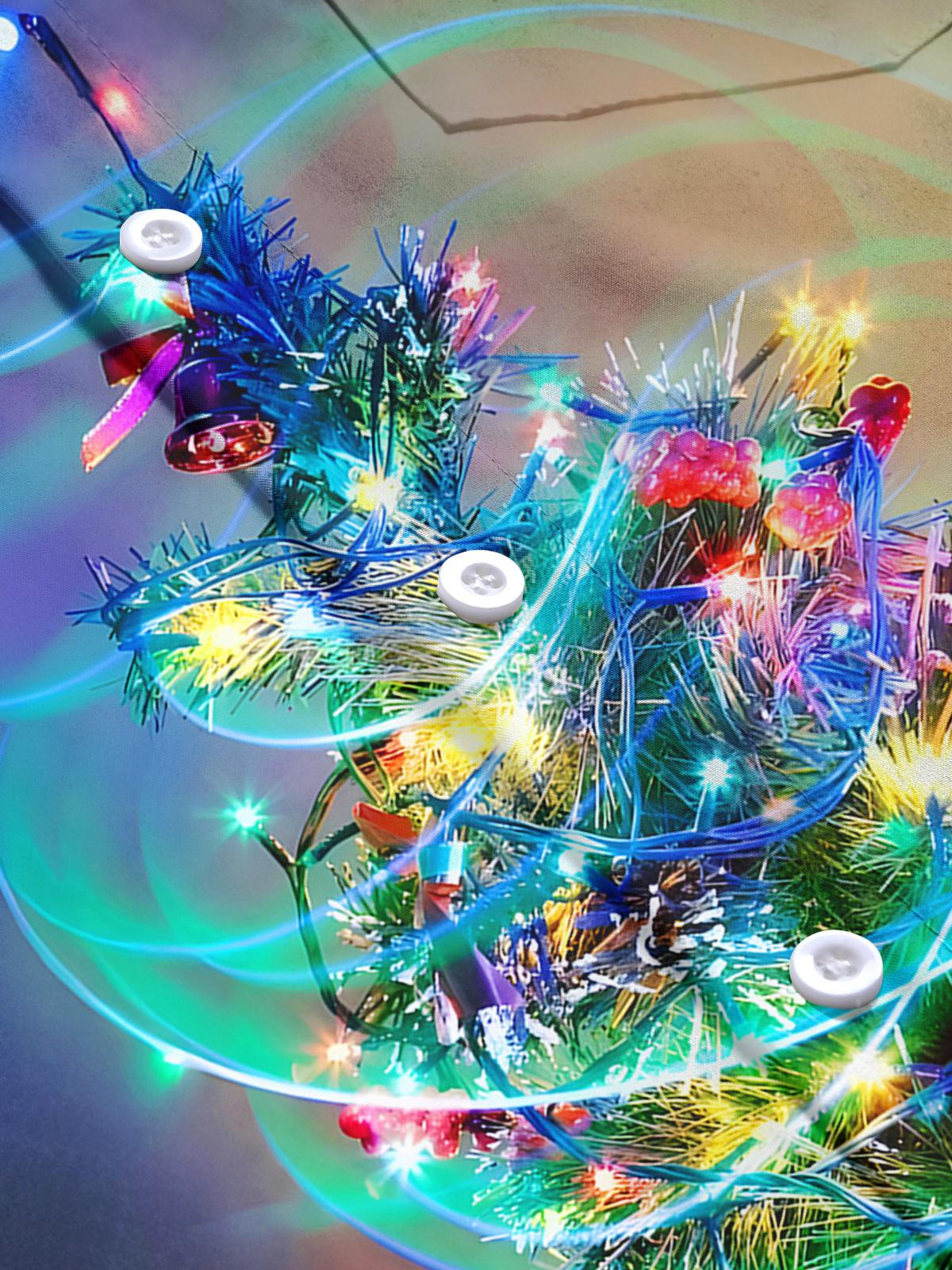 Christmas Tree Men's Pocket Short Sleeve Shirts