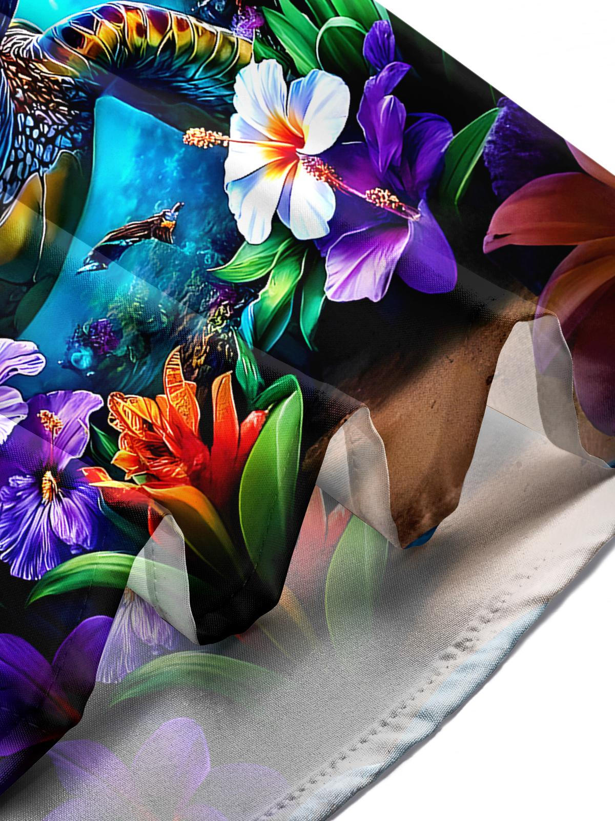 Hawaiian Turtle Men's Pocket Short Sleeve Shirts