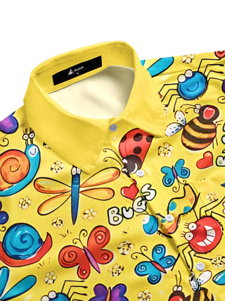 men's short sleeve shirt side view