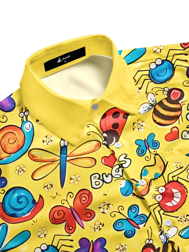men's short sleeve shirt side view