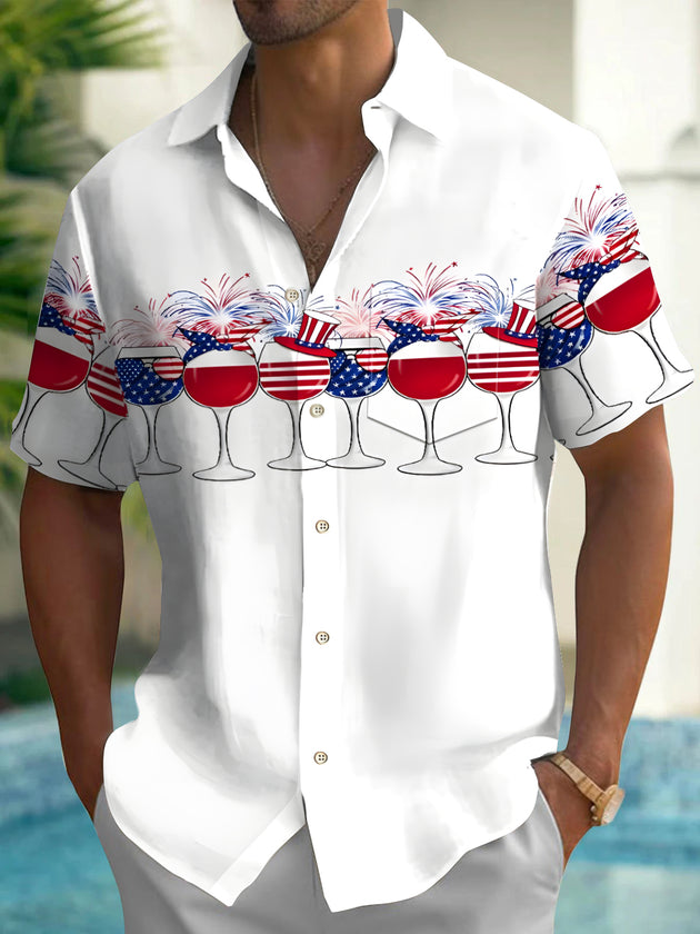 men's shirt front view Independence Day