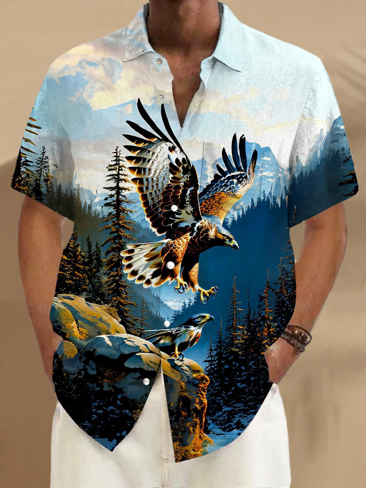 Eagle Men's Pocket Short Sleeve Shirts