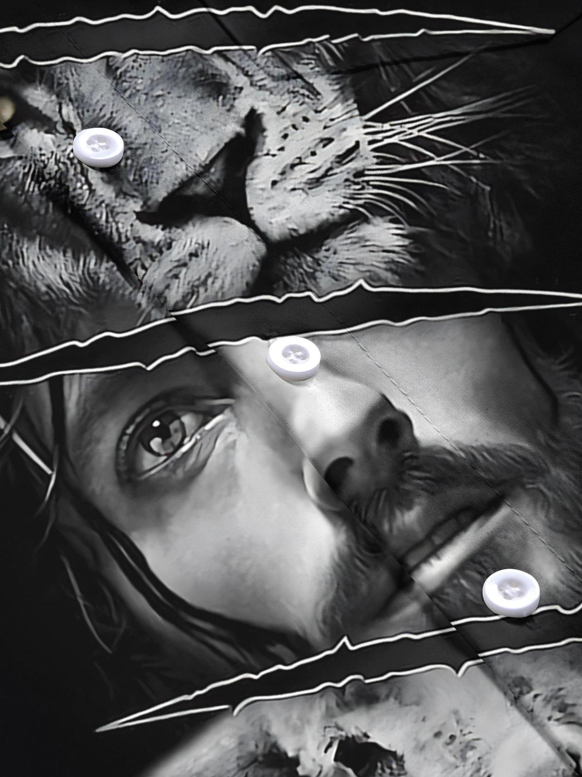 Christian Jesus Print Men's Pocket Short Sleeve Shirts