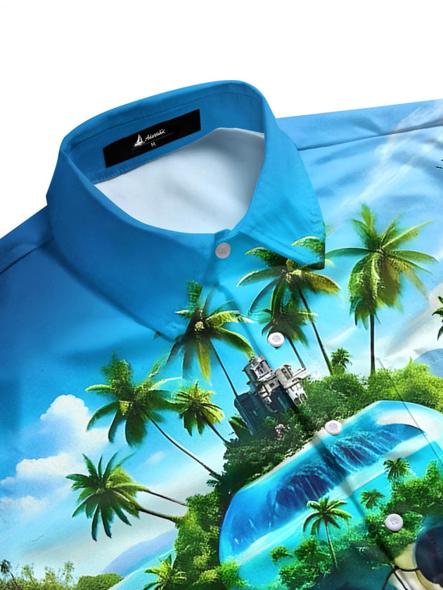 men's tropical shirt side view