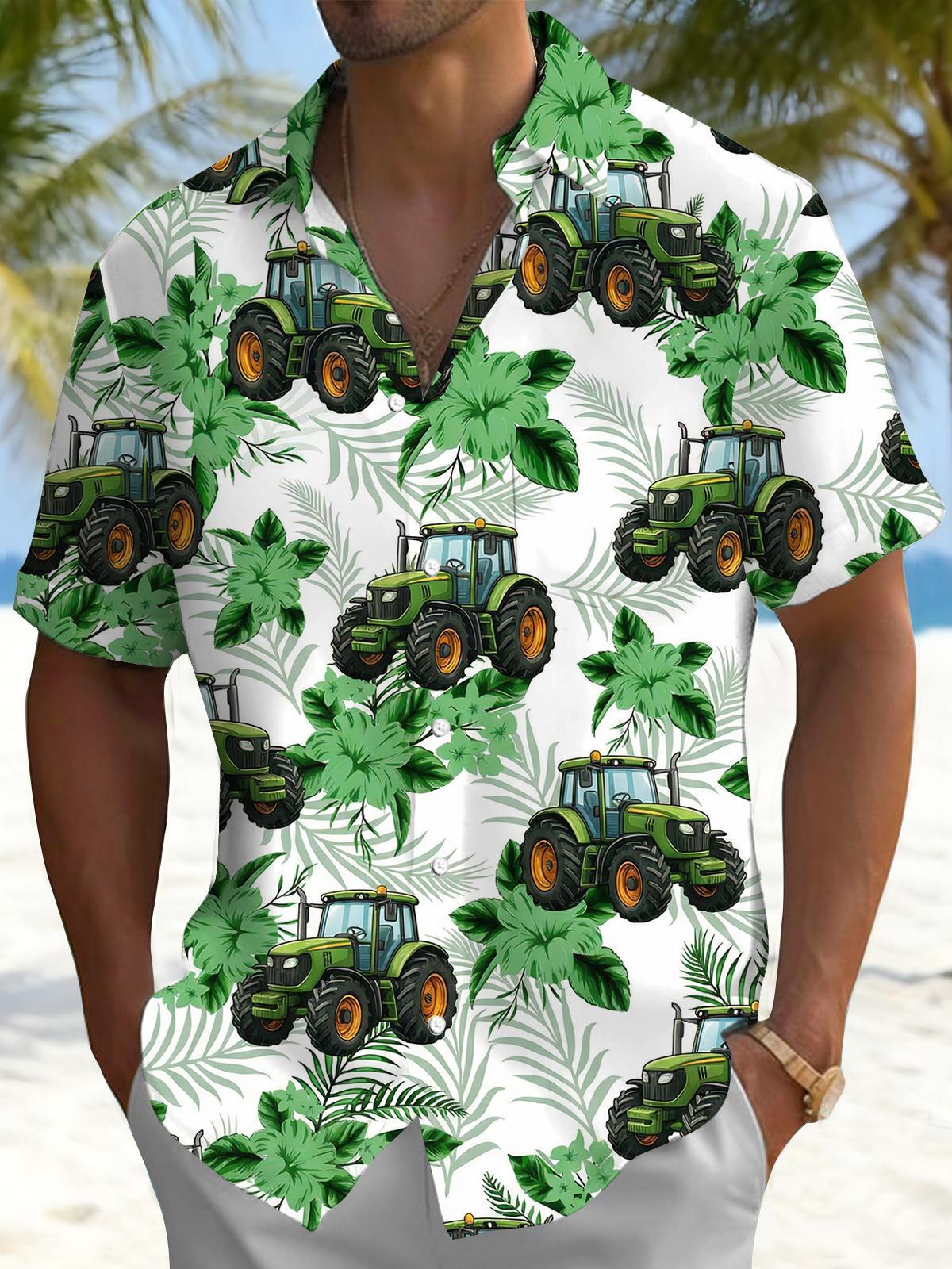 men's tropical shirt front view