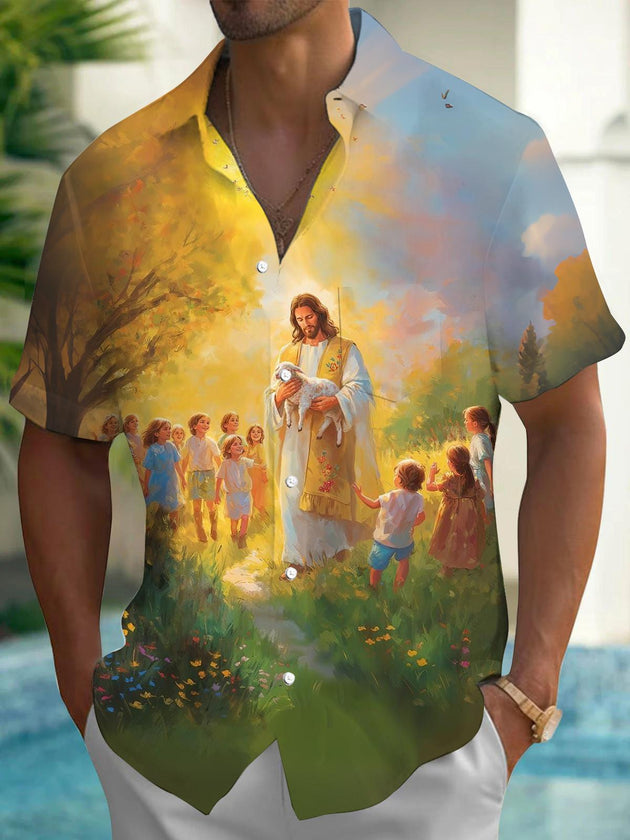 men's shirt front view