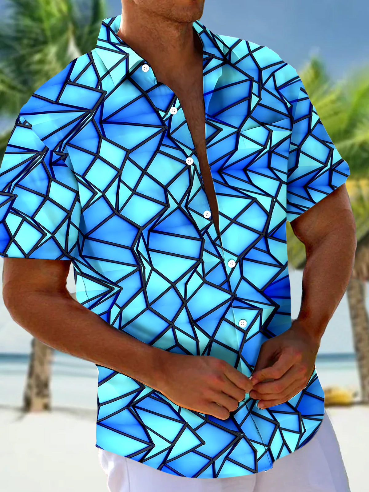 men's shirt front view