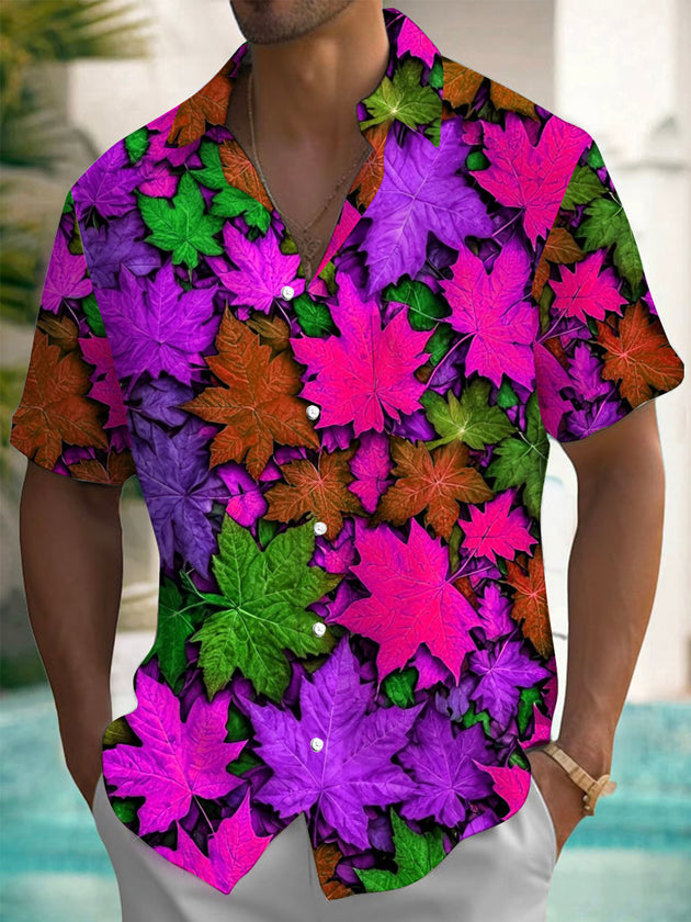 men's map print shirt front view