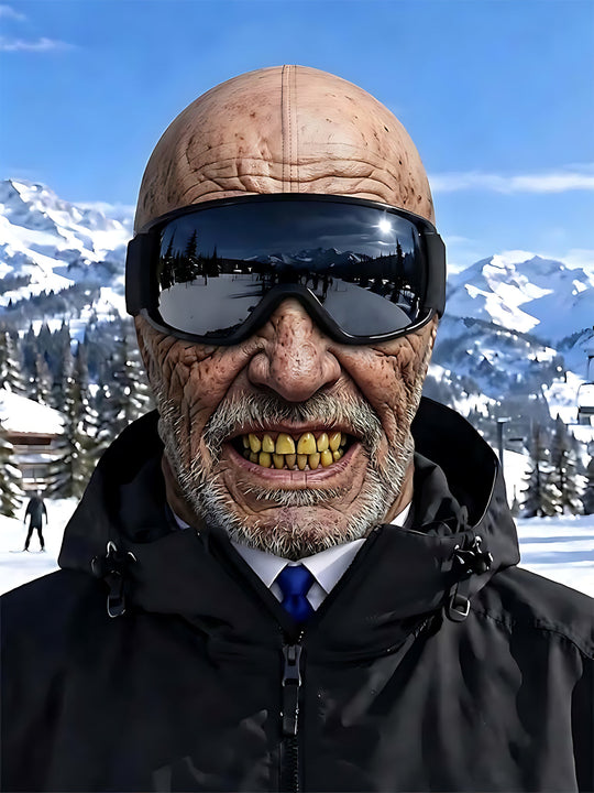 Adaychic Funny Old Man Ski Mask