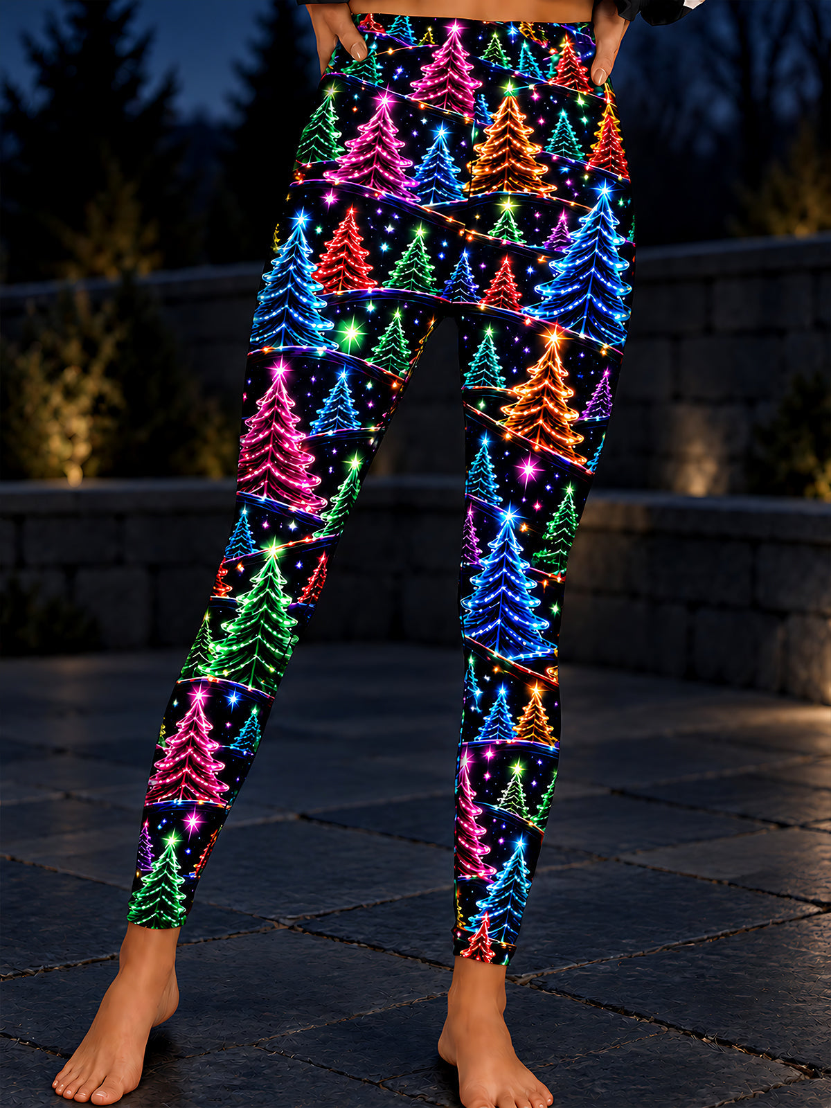 Adaychic Christmas tree Women's Leggings