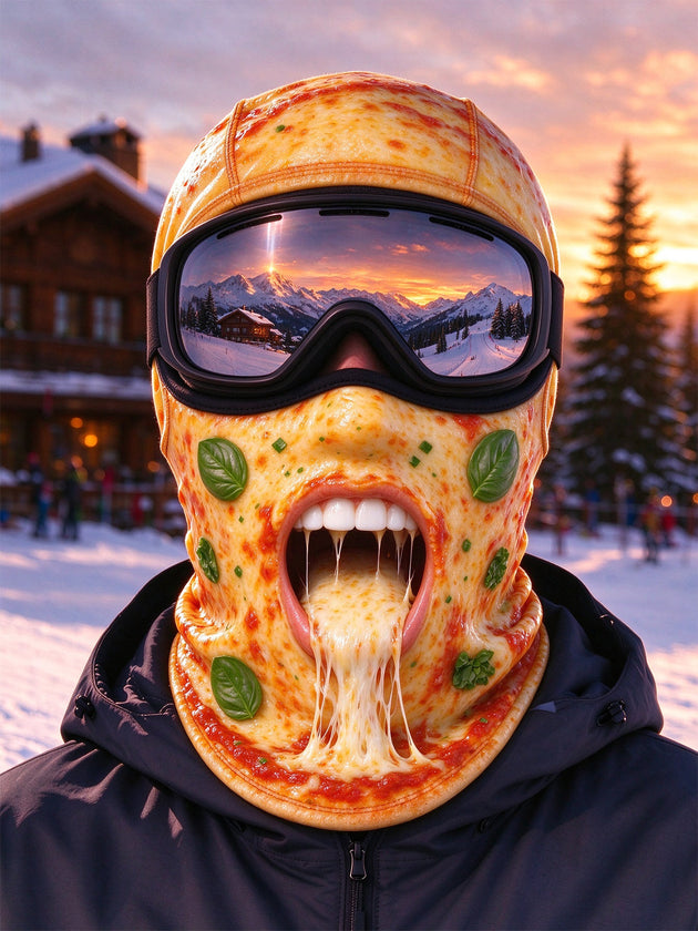 Adaychic Melting Pizza Ski Mask