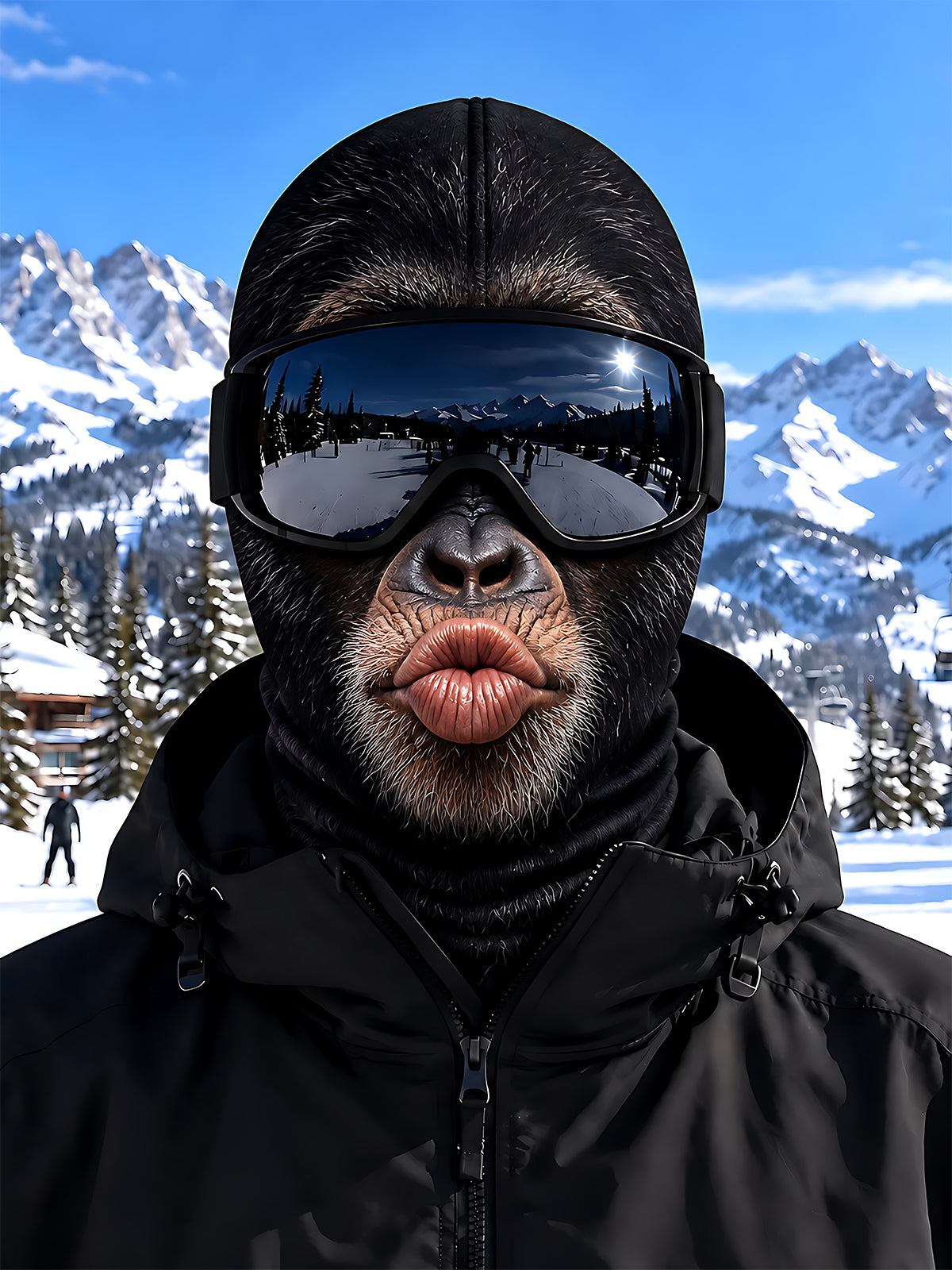 Adaychic Chimpanzee Ski Mask