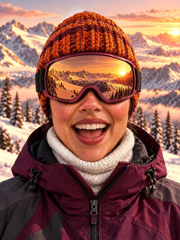 Adaychic Funny Face Ski Mask